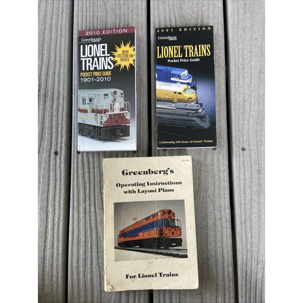 GREENSBERGS LIONEL OPERATING INSTRUCTIONS W/LAYOUT PLANS + 2 Pricing Guides